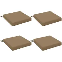 vidaXL Zitkussens SOEST 4 st 100% Polyester Taupe 50 x 50 x 7 cm