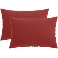 vidaXL Kussensloop 2 st HEERLEN Wijnrood 50 x 75 cm Polyester