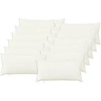 vidaXL Kussensloop 12 st HEERLEN Wit 40 x 80 cm Stof