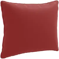vidaXL Rugkussen PUTTEN 100% Polyester Wijnrood 50 x 40 x 15 cm