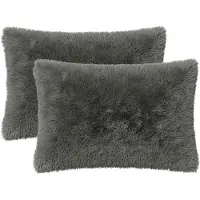 vidaXL Kussen 2 st HEERLEN Lichtgroen 30 x 50 cm PV Fleece
