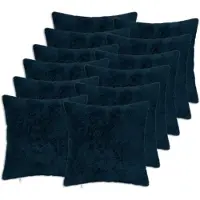 vidaXL Kussensloop 12 st HEERLEN Marineblauw 50 x 50 cm