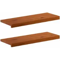 Syfax Raamkozijnen 2 st Bruin 80 x 30 x 2 cm Massief Eikenhout