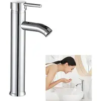 OEM Badkamerdouchearmatuur - 29,5*10,5*1,4 cm - Douchearmatuur met hoge uitloop - Modern douchearmatuur voor de badkamer - Voor warm en koud water - Inclusief leidingen van 60 cm - Zilverkleurig