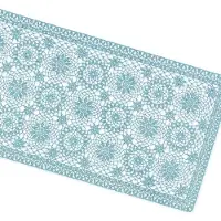 Unique living tafelloper amira vinyl 40x150cm sage