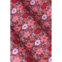Sissy-Boy Donkerrode jurk met bloemenprint | Maat: S