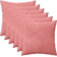 vidaXL Kussen met kussen HEERLEN 6 st Roze fluweel