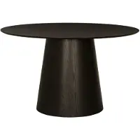 LivingFurn - Eetkamertafel Novero Espresso - 76x130x130cm