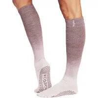 Toesox Full Toe Scrunch Knee High Pilates Grip Sokken
