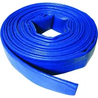 Merkloos Platte waterslang 10 m x 32 mm, PVC, 4 bar, voor zwembaden