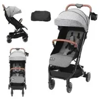 OEM Kinderwagen 3-in-1 - Opvouwbare kinderwagen voor baby's - met verstelbare rugleuning (95° - 175°) - verstelbare voetsteun (0° - 90°) - grijs