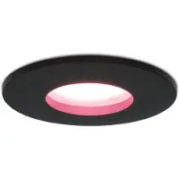HOFTRONIC™ Smart WiFi dimbare RGBWW LED inbouwspot Porto zwart GU10 5,5 Watt IP44