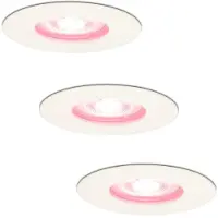 HOFTRONIC™ Set van 3 stuks smart WiFi dimbare RGBWW LED inbouwspots Bari wit 5,5 Watt IP65 spuitwaterdicht