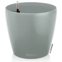 Lechuza CLASSICO Color ECO 18 - Plantenbak - met bewateringssysteem - ALL-IN-ONE set met -PON - 100% gerecycled materiaal - lichtgrijs