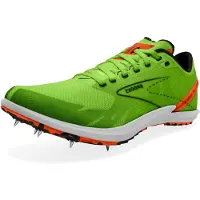 Brooks Draft XC, groene leguaan/rood-oranje/witte leguaan/rood-oranje/wit, maat 6,5