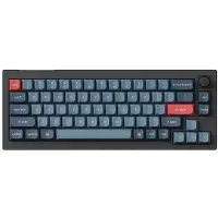 Keychron V2M-D3, Bekabeld en draadloos, USB + RF draadloos + Bluetooth, Magnetische mechanische toetsen, QWERTY-indeling, RGB LED-verlichting, Zwart, Donkergrijs