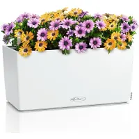 Lechuza BALCONERA Color 40 - Plantenbak - met uitneembare binnenbak - met bewateringssysteem - ALL-IN-ONE set met -PON - wit