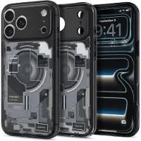 Spigen Ultra Hybrid MagSafe iPhone 18 Pro Hoesje Zero One Zwart