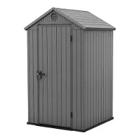Keter Darwin 44 Tuinhuis - 118x116,7x205cm - enkele deur - Grijs