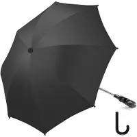 Merkloos Kinderwagenparaplu zwart, UV-bescherming 50+, parasol, voor kinderwagens