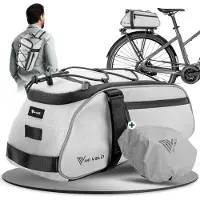 Merkloos Fietstas 9 liter, waterdicht, reflecterend, voor fietsen