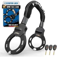 Merkloos E-scooterslot 8 mm, kettingslot 55 cm, handboeislot, voor dagelijks gebruik