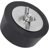 Merkloos Zwembadwinterstop, rubber, 63 mm, compacte skimmerstop voor waterdichtheid
