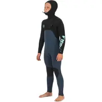 Vissla 7 Seas 5-4-3 Hooded Junior Wetsuit Met Lange Mouwen En Borst Rits