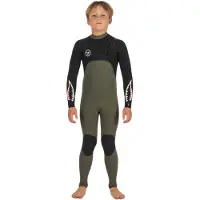 Vissla 7 Seas 3-2 Warbird Junior Wetsuit Met Lange Mouwen En Borst Rits