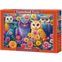 Castorland Puzzel 3000: Bloemen, Uil, Ontmoeting, CASTOR