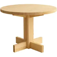Vaarnii 001 Dining Table eettafel Mat geolied en gewaxt grenen, Ø100x74 cm