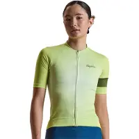 Rapha - Women's Core Jersey - Fietsshirt L, geel/groen
