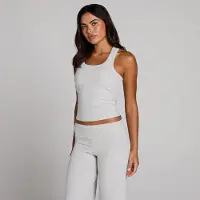 Myprotein MP Dames Geribd Tanktop Met Ingebouwde Bh - Grijs Gemêleerd - S