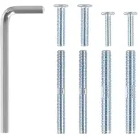 Merkloos Vervangingsschroeven voor krabpalen, 4x M10 en 4x M8, met inbussleutel, accessoire voor krabpalen