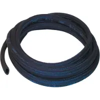 Merkloos Gummislang, 3,2 mm binnendiameter, 3 meter lengte, met katoenen omvlechting, voor auto-toepassingen