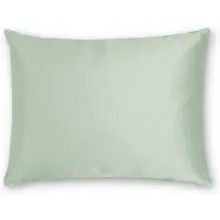 Silk Heaven Zijden Kussensloop Soft Sage - 22MM - - 45x65cm (voor o.a. traagschuim kussens 60x40cm) / Ritssluiting
