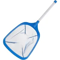 Merkloos Schepnet voor zwembaden met aluminium handvat, 62 cm, net voor het reinigen van zwembadoppervlakken