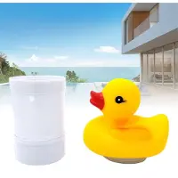 Gistuch Zwembadreiniger, automatische, drijvende chloordispenser in de vorm van een eend, geschikt voor spa's