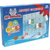 Merkloos Adventskalender met huisdierfiguren, 24 dagen, 12 exclusieve figuurtjes, voor de kerstperiode