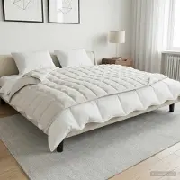 vidaXL Verzwaringsdeken Wit 155 x 220 cm 11 kg 100% Katoen 205T