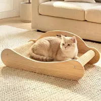 Merkloos Gebogen krabpaal, 160°, sisal, 60 cm, geschikt voor kattenmeubels