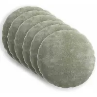 vidaXL Kussensloop 6 st HEERLEN Groen Diam. 50 cm Chenille Stof