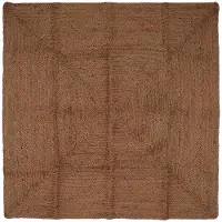 vidaXL Gebied Tapijt Grijs 160 x 160 cm Jute