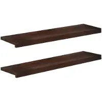 vidaXL - Traplopers - 2 - st - 100 - x - 25 - x - 2 - cm - Donkerbruin - Massief - beukenhout