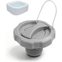 Merkloos Vervangingsdeksel voor spiraalventiel, waterdicht, 57 x 34 mm, geschikt voor opblaasbare spa's
