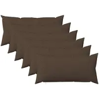 vidaXL Kussensloop 6 st HEERLEN Taupe 40 x 70 cm Stof