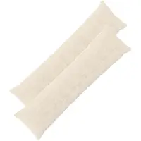 vidaXL Kussensloop 2 st HEERLEN Wit 40 x 145 cm Nep Konijnenbont