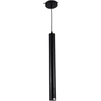 Sensahome MD71740D-1000 Langwerpige LED-hanglamp, zwart – Industrieel, buisvormig design – Metalen buis, 100x6 cm – GU10, 3W – Exclusief lampen
