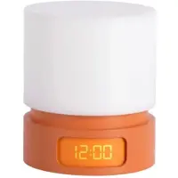 Karlsson Pillar Light LED Wekker | Ø82mm | Desert oranje