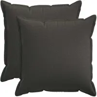 vidaXL Kussensloop 2 st HOUTEN Donkergrijs 70 x 70 cm Faux Linnen